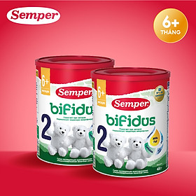 Combo 2 Sữa bột công thức Semper Bifidus số 2 400g/hộp