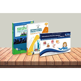 Combo Bộ sách Ngữ âm tiếng anh quốc tế 3 cấp độ Sơ cấp - Trung cấp - Nâng cao (kèm đĩa CD)