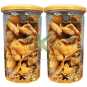 [COMBO 2 HŨ] DA CÁ HỒI LẮC TRỨNG MUỐI CHUẨN VỊ - MỖI HŨ 200G HIỆU SK FOOD