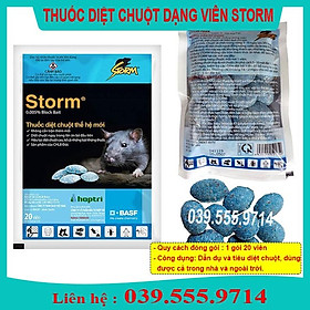 40 Viên Kẹo Chuột STORM HÀNG CHUẨN - Kẹo Sinh Học diệt nhanh không độc hại