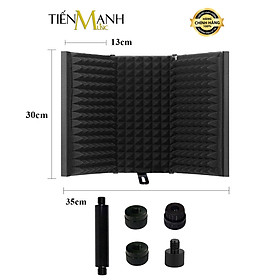 Mua Màng Vách Chắn Tiêu Âm Cho Micro Phòng Thu Loại 3 Cánh Dr.Mic SIC-03 Mic Vocal Booth Màn Tấm Khung Vành Chống Dội  Vang  Tiếng Ồn Hàng Chính Hãng - Kèm Móng Gẩy DreamMaker
