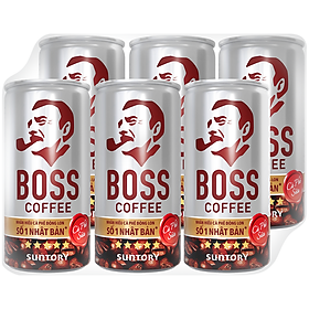 Lốc 6 Lon Cafe sữa Boss