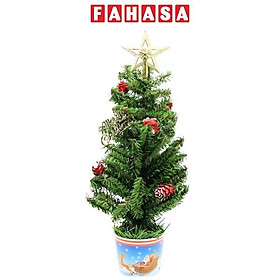 Mua Cây Thông Mini Hai Chiều Gắn Trái Thông - Trang Trí Noel 38 cm - Chaang Chiia LP-M3