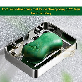 Giá Đựng Xà Bông Inox 304 Xịn, Khay Đựng Xà Phòng Cục - Hàng Loại 1