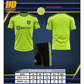 Bộ đá bóng gai mè CLB Manchester United sân khách cao cấp 2022 đã về hàng