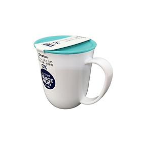 Cốc nhựa uống nước có quai cầm tiện dụng kèm nắp đậy 300ml - Nội địa Nhật Bản