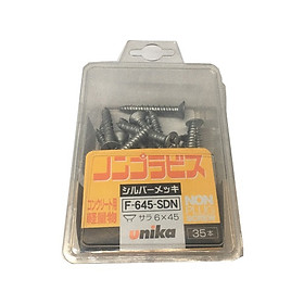 Vít bê tông 6mm đầu bằng Unika F645 (không cần tắc kê nhựa)