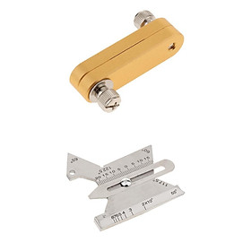 Aluminum Alloy Ruler Block Gauge Locator for Ruler Positioning Block+High Accuracy Welding Pipe Gauge Welding Inspection Gage Gauge