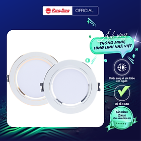 Mua Đèn led âm trần đổi màu 9W Rạng Đông - Viền vàng mã D AT10L DM 110/9w (G)