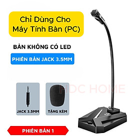 Micro Thu Âm MK10 Lọc Tiếng Ồn Cho Máy Tính Bàn, Laptop, PC Dùng Để Đàm Thoại, Dạy Học Online, Chơi Game - Hàng Nhập Khẩu