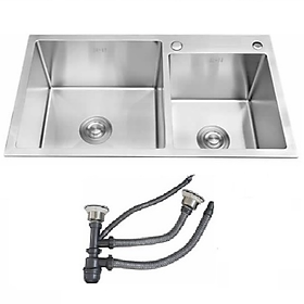 Chậu rửa chén 2 hộc 8245b inox 304