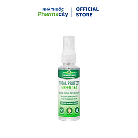 Xịt rửa tay khô Green Cross - Hương trà xanh - 70ml