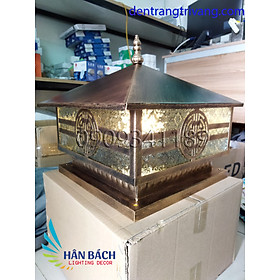 Mua Đèn trụ cổng màu đồng giả cổ D400mm