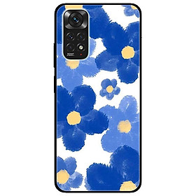 Ốp lưng dành cho Xiaomi Redmi Note 11 4G mẫu Hoa Vẽ Xanh