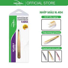 Nhíp nhổ lông mày Kềm Nghĩa N.404 - 3 màu