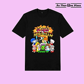Áo thun in hình Áo Thun In Hình "Lá Chắn Hero Team" Mini World Cực Đẹp - Áo Thun Game giá rẻ -Nhận in theo yêu cầu