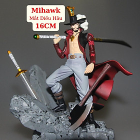 Mô Hình Mihawk Mắt Diều Hâu 16CM Mô hình One Piece Cao Cấp, Figure Mô Hình Anmie One Piece Luffy Vua Hải Tặc