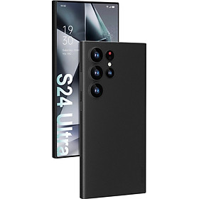 Ốp lưng lụa dành cho SamSung Galaxy S24 Ultra 5G, S24 Plus, S24, S23 Ultra, S23 Plus, S23, S22 Ultra, S22 Plus, S22 chính hãng Memumi siêu mỏng, chống vân tay, bảo vệ camera sau - Hàng chính hãng - Màu Đen - Samsung Galaxy S24 Ultra