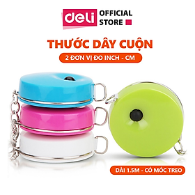 Mua Thước dây Deli - Dài 1.5m - Xanh lá / Xanh dương / Hồng / Trắng - 1 chiếc - 8214