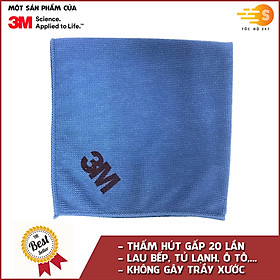 Khăn lau ô tô chuyên dụng Microfiber 3M 36x36cm