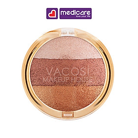 VACOSI Phấn mắt 3 màu Natural Studio Trio Eyeshadow 5g