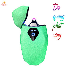 Mua Bật lửa điện cảm ứng độc lạ da quang phát sáng sạc pin tiện lợi
