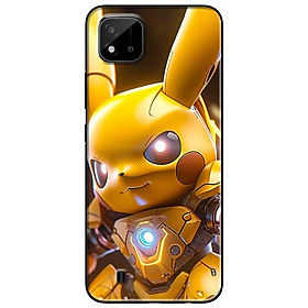 Ốp lưng cho Realme 9i - Realme 10 - C11 2021 - C65 4G - C67 - C20 - Poco X6 5G - Mèo Điện Nâu - Hàng Chính Hãng