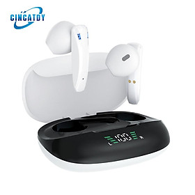 Hình ảnh CINCATDY Tai Nghe Bluetooth True Wireless Headset Dock Sạc có Led Báo Pin Kép F600 - Hàng Nhập Khẩu