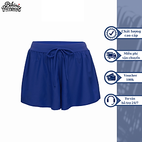 Quần bơi Nữ BIKINI PASSPORT kiểu Quần short dây rút- màu Xanh Navy - BS360_NV