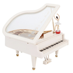 Nơi bán Hộp nhạc đàn Piano trắng kèm người nhảy múa - Giá Từ -1đ