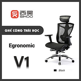 Mua SIHOO V1 - Ghế văn phòng công thái học  Gác tay điều chỉnh 3D  Full lưới  Điều chỉnh thắt lưng bảo vệ cột sống