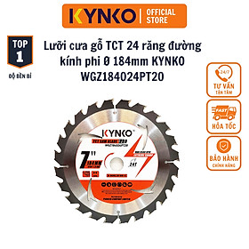 Mua LƯỠI CƯA GỖ TCT 24 RĂNG đường kính phi Ø 184mm KYNKO WGZ184024PT20