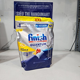 Viên rửa bát Finish Quantum All in 1 hương chanh 44 Viên dùng cho máy rửa bát