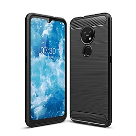 Ốp lưng chống sốc cho Nokia 7.2 hiệu Likgus (chuẩn quân đội, chống va đập, chống vân tay) - Hàng nhập khẩu - Đen