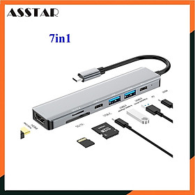 Mua Hub Chuyển Đổi Type C Chính Hãng 4 in 1/5 in 1/ 6 in 1/ 7 in 1 và 8 in 1 | Vỏ Nhôm Cao Cấp | Truyền Tải Nhanh Chóng | Đa Dạng Kết Nối - Hàng Nhập Khẩu
