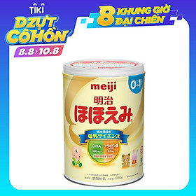 Sữa bột công thức Meiji Hohoemi Milk cho bé 0 đến 12 tháng tuổi (800g) - Nhập khẩu Nhật