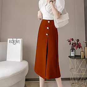 Chân váy công sở chữ A lưng cao dài 63cm phong cách hàn quốc sang chảnh Hàng thiết kế cao cấp - New Design