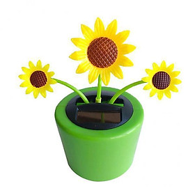 4X Solar Power Flower Insect Dancing Doll Toy Car Decor Sunflower