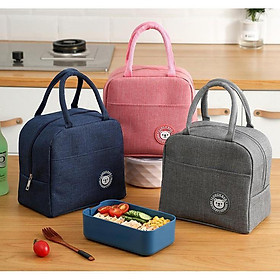 Túi đựng cơm thiết kế Hàn Quốc - Lunch Bag Có lớp bạc giữ nhiệt dễ vệ sinh