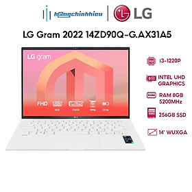 Mua Laptop LG Gram 2022 14ZD90Q-G.AX31A5 (i3-1220P | 8GB | 256GB | Intel UHD Graphics | 14  WUXGA 99% DCI-P3 | DOS) Hàng chính hãng
