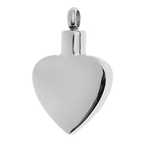 Stainless Steel Love  Cremation Urn Pendant Keepsake