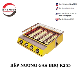 Mua BẾP NƯỚNG BBQ K-255 KHÔNG KHÓI  4 HỌNG ĐỐT DÀI  SỬ DỤNG GAS NƯỚNG HÀU  NƯỚNG GÀ  NƯỚNG THỊT