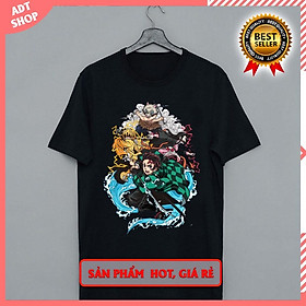 Top 4 Áo thun Kimetsu no yaiba, anime Demon Slayer thun cotton mẫu mới cực chất giá rẻ