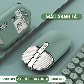 Mua Chuột không dây FMOUSE M203 sạc pin siêu mỏng kết nối bluetooth và chip USB 2.4GHz dùng cho pc  laptop  tivi  điện thoại - HÀNG CHÍNH HÃNG