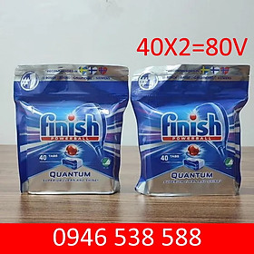 Viên rửa bát finish quantum 100 viên 14 in 1