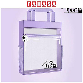Túi Vải Học Thêm - 8009 - Trong Suốt Tím