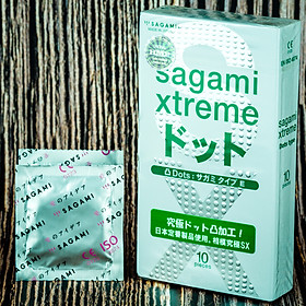 Bao Cao Su SAGAMI Xtreme White Box - Mẫu Mới - Gân Gai - MADE IN JAPAN - Hàng Chính Hãng - Hộp 10 Cái