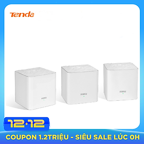Bộ 3 Cái Phát Wifi Dạng Lưới Mesh Tenda Nova MW3 AC1200 - Hàng Nhập Khẩu