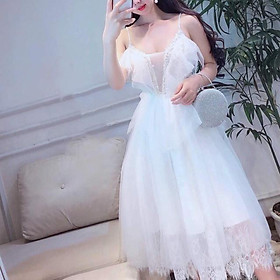 Đầm dự tiệc ren mi kết cườm sang trọng TRIPBLE T DRESS - Size M/L (kèm ảnh/video thật) MS130V