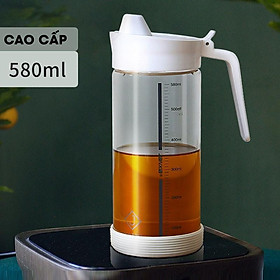 Mua Bình đựng dầu ăn thuỷ tinh borosilicate  nắp inox 304 có tay cầm (380ml  480ml & 580ml